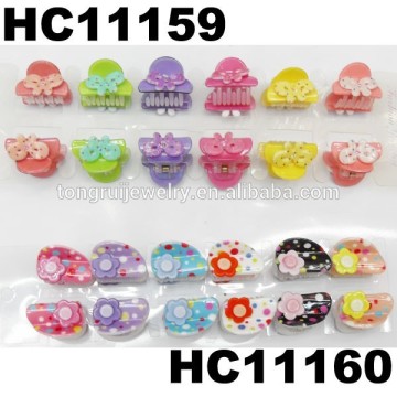 wholesale assorted baby mini snap plastic hair clips