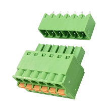 spring type PCB plug-in terminal block
