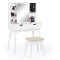 Moving Mirror Makeup Vanity Dressing Table for Bedroom