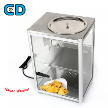 Stainless Steel Corn Flake and Nacho Chip Warmer Maker - 100W Popcorn and Nachos Warmer Machine