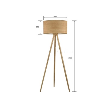 Lampadaire haut en bois LEDER