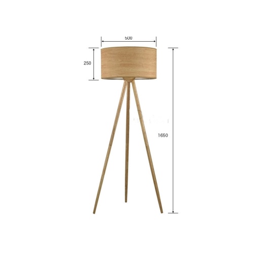 Lampadaire haut en bois LEDER