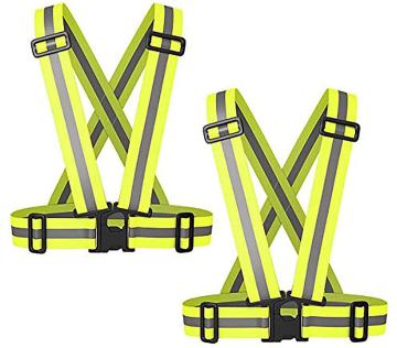 100% Polyester High Visibility Strap Vest