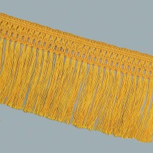 Wholesale Polyester strip tassel fabric trims 13CM