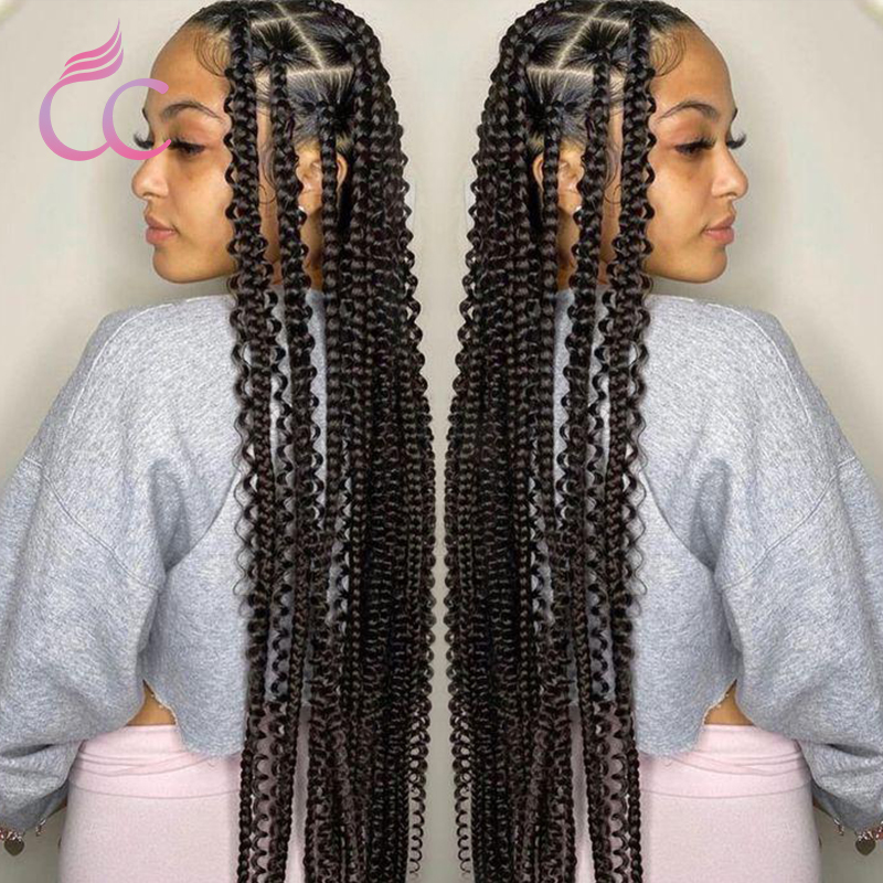 Wholesale Glueless Braid Wig Vendors,Full Lace Braided Wigs Human Hair For Women,Transparent Cornrow Braided Lace Front Wig