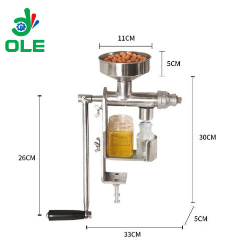 Stainless Steel Mini Oil Expeller Machine - Household Oil Extractor