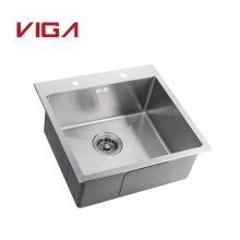 Factory Hot Sales Stainless Steel Square Single Undermount Kitchen Sinks in Different Sizes