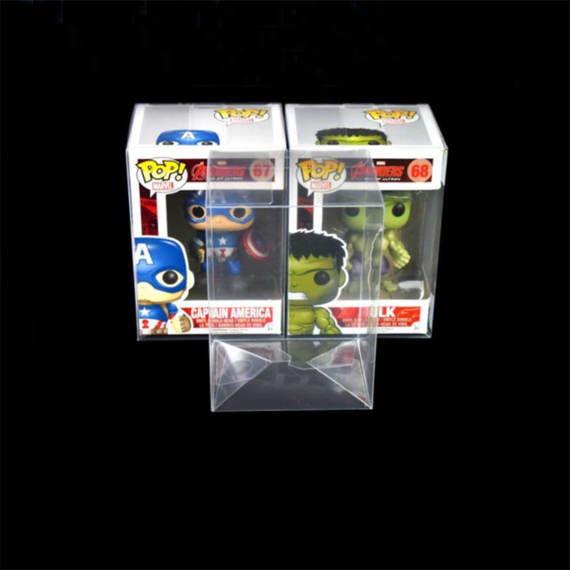 Transparent Clear Plastic Display Acid Free PET 2 Pack Funko Pop Protector Case