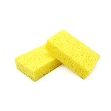SHINEOPEN Yellow Honeycomb Car Wash Sponges: Large Cellulose Multi-use Scrub Sponge Foam Pad