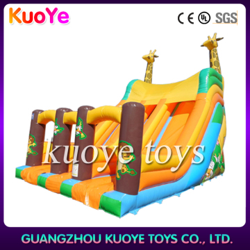 inflatable giraffe slide,two lane inflatable slide,inflatable slide kids