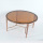 Brown stainless steel round coffee table