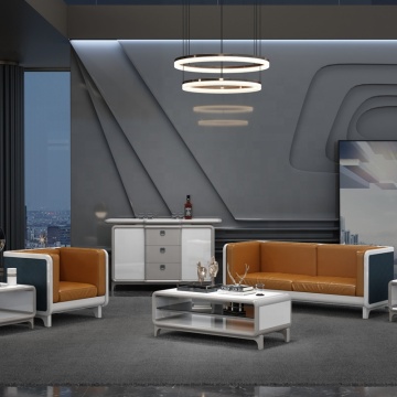 Orange Leather Royal sofa