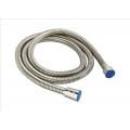 Manguera de ducha de agua caliente de PVC flexible resistente al calor de plástico trenzado de fibra de color blanco de precio barato