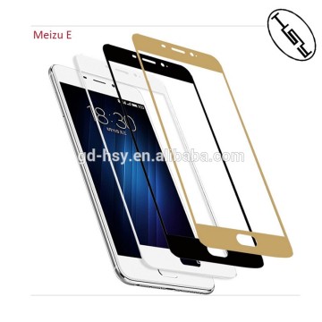 HUYSHE Mobile Phone Meizu Screen Protector Full Cover Color Tempered Glass Screen Protector for Meizu M3e