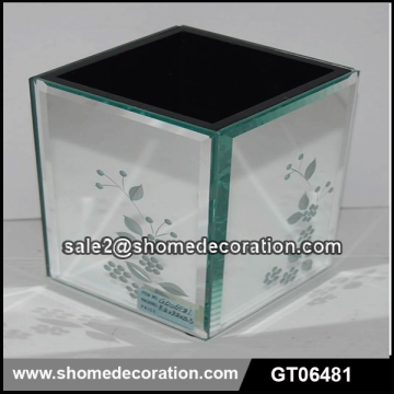 Square glass Tissue box