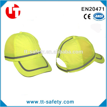 yellow orange adjustable hi vis reflective safety hat helmet cap baseball cap