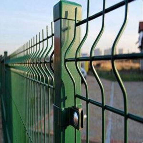 Hot dipped galvanized then Pvc coated 3d weld wire mesh fencing in Factory