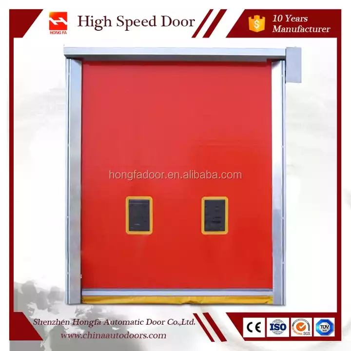 High speed self-recovery zipper door