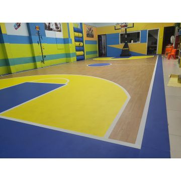 พื้นสนามบาสเก็ตบอลในร่ม PVC Sport Court Floor