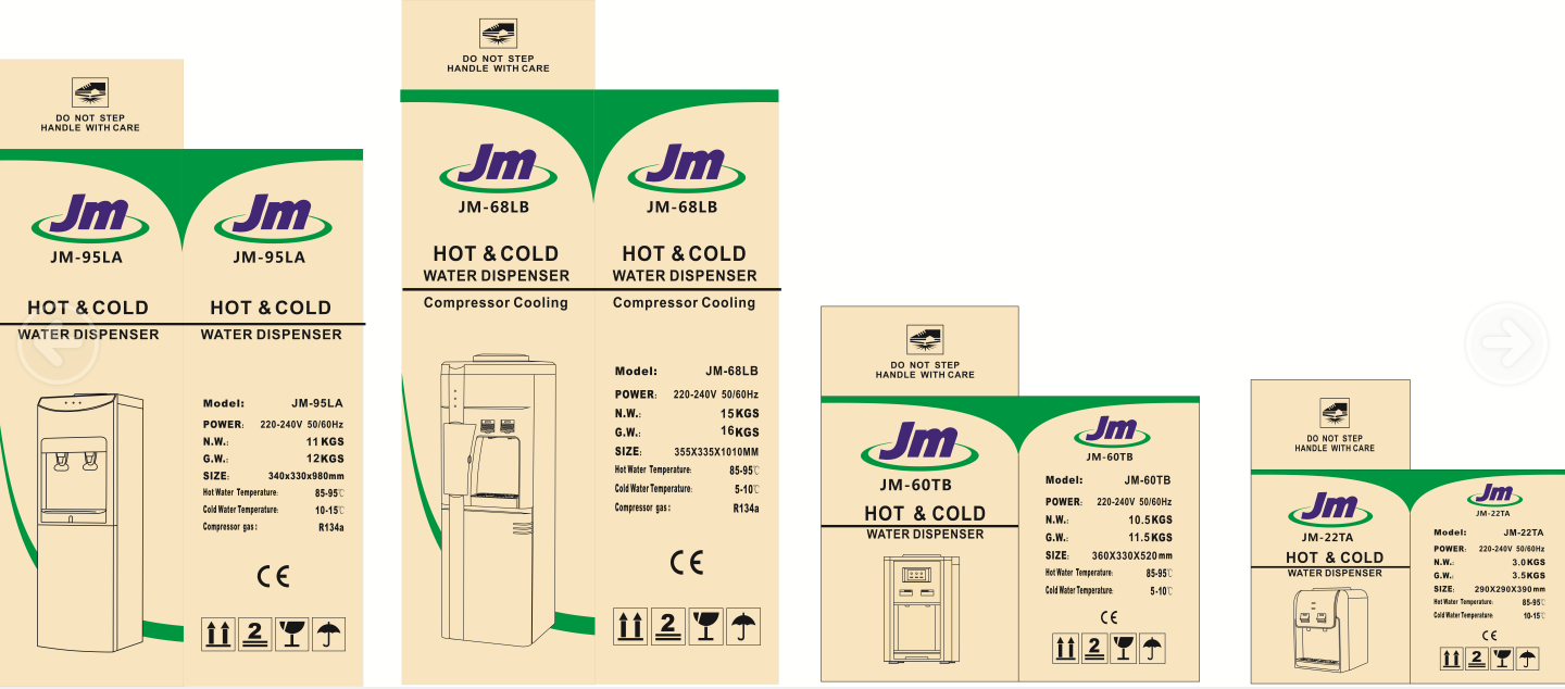 OEM floor standing   hot cold water dispenser with compressor or electric cooling