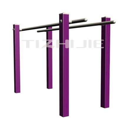 park steel parallel bars outdoor fitness equipment