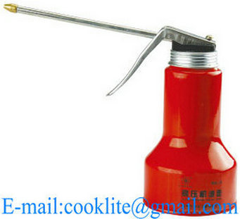 Oiler 350ML High Pressure Lubricating Oil Can 350CC Hand Held Trigger Pump Oiler Metal Oil Dispensing Can