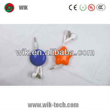 WIK Retractable metal earphone