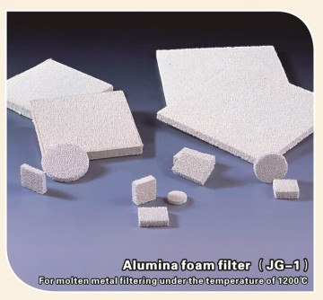 High porosity silicon carbide foam filter for medium-large casting