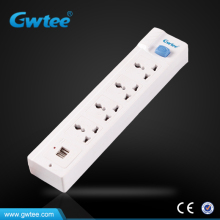 220V usb surge power strip socket