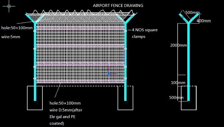 High Quality Airport Fence