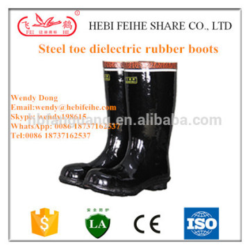 electric steel toe boots/electrical rubber boots/rubber boots with steel toe