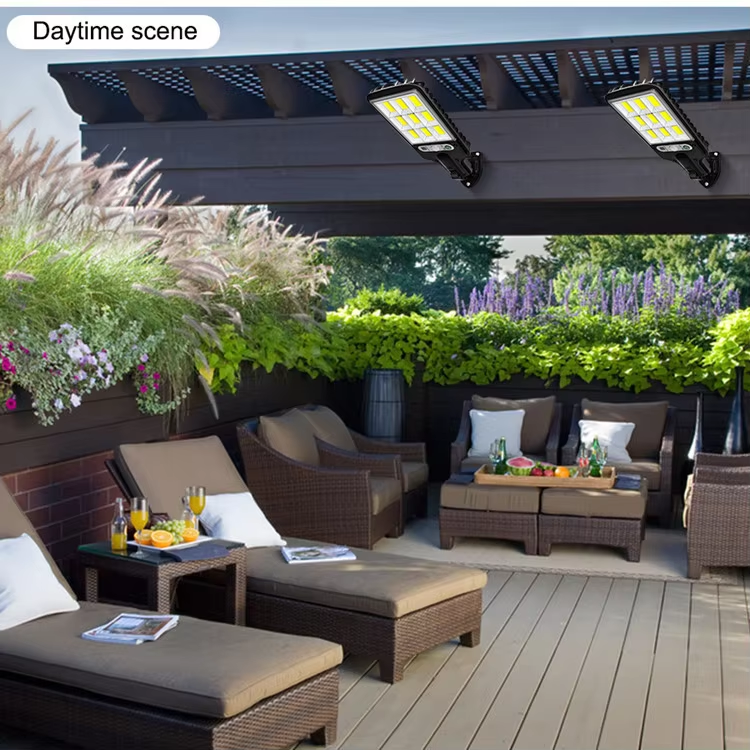 Outdoor Solar Garden Light with Motion Sensor and Remote Control