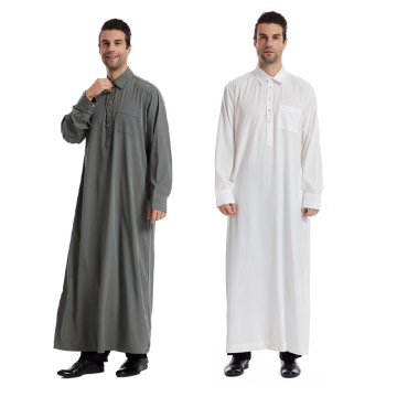 Premium Muslim Men's Clothing: Solid Color Robes, Jubbah, Thobes & Arab Thobes