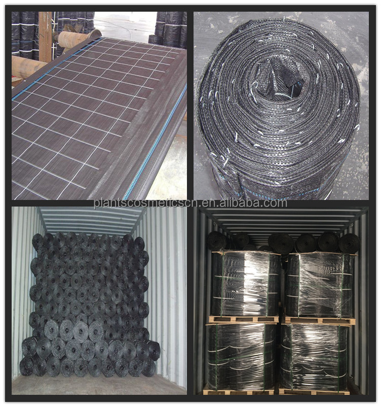 erosion control black geotextile PP Woven Fabric Silt Fence