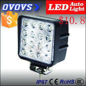 OVOVS square 3w per pc 48w atv work light led lightbulbs for heavy equipment, atv