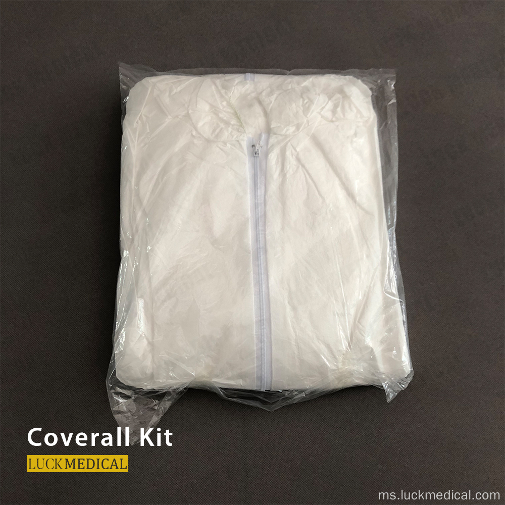 Kit coverall pelindung boleh guna