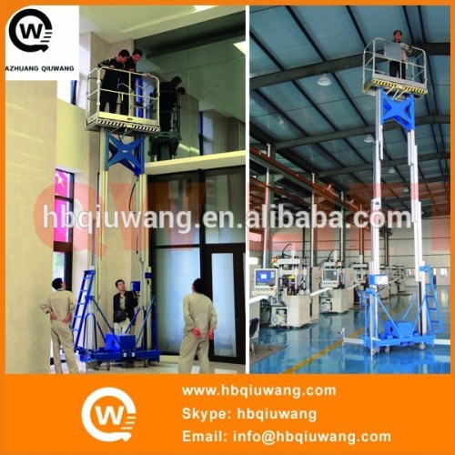 Dual mast hydraulic aluminium access equipment