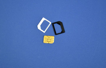 Black Nano To Micro Sim Adaptor , 4ff To 3ff Mini Sim Card Adaptor