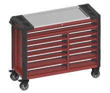 TOOLWAY Premium Rolling Tool Cabinet with 13 Drawers: Ideal Storage Solution for Garages and Families