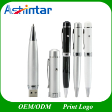 Metal Pen Shape USB Disk Laser Pointer USB Flash Drive