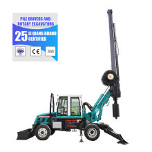 High Efficiency Mobile Excavator Pile Driver for Crash Barrier Installation