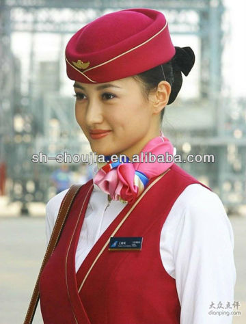 fashionable airline stewardess dress pilot uniform