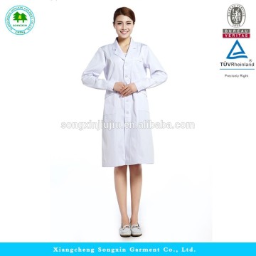 White Long-sleeve Hospital uniform, Lab coat, White coat