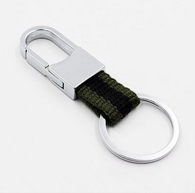 Wholesale Men's Genuine Leather Car Keychain Promotional Gifts Custom LOGO