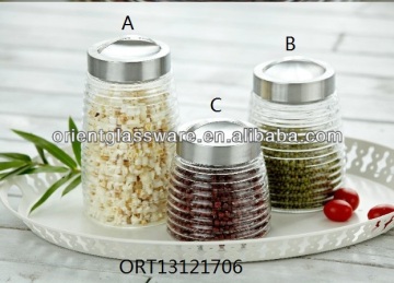 storage glass jar,food containers glass jar