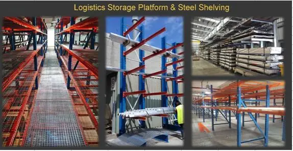 Hot DIP Galvanized Light Steel Structure Storage Racking Platform