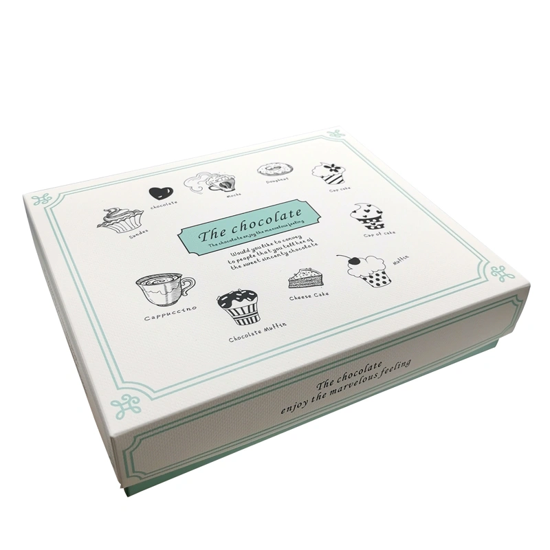 Custom Printing Paper Gift Box with Dividers Food Box Chocolate Box