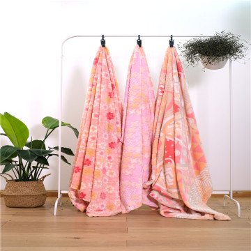 Girls Lovely Short Plush Coral Fleece Bedroom Blankets