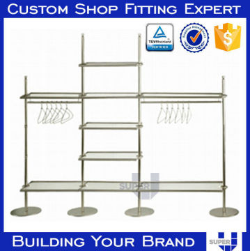 retail store wall mounted glass wall display case