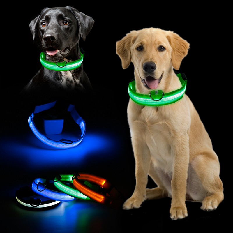 Hot Selling Factory Direct Sale LED Flashing Pet Collar Glowing Dog Collar For Safety Walking Pet and Against Pet Lost